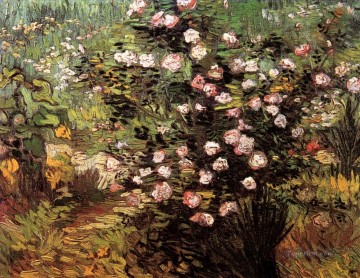  blossom Oil Painting - Rosebush in Blossom Vincent van Gogh